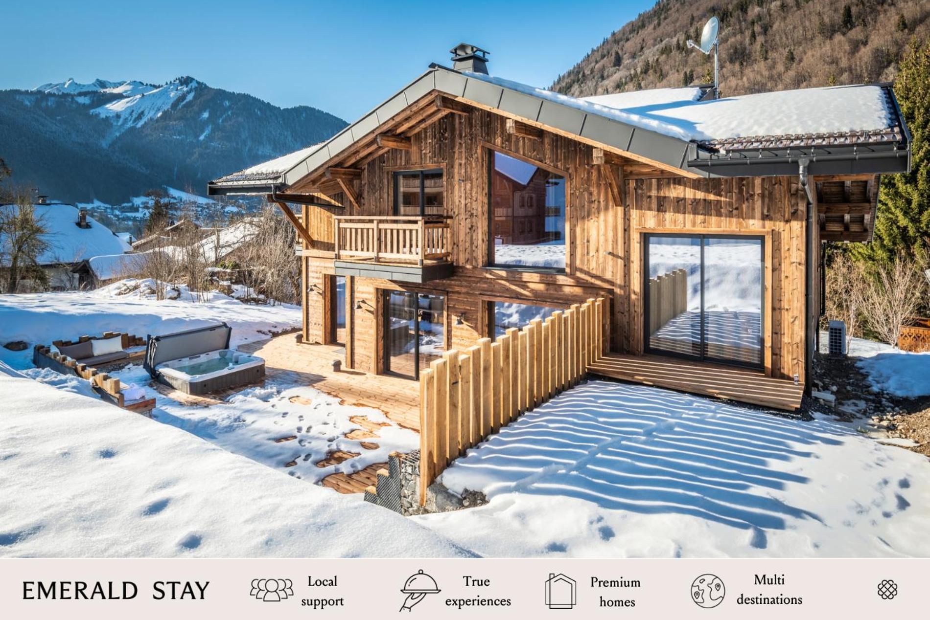 מונטריון Chalet Azobe Morzine - By Emerald Stay מראה חיצוני תמונה